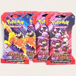 Pokemon TCG 4x Destined Rivals Sleeved Booster Pack Card Lot Bundle SV10 Sealed - Image 1