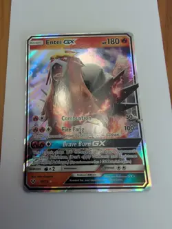 Entei GX - 10/73 - Pokemon Shining Legends Sun & Moon Ultra Rare Card NM - Image 1