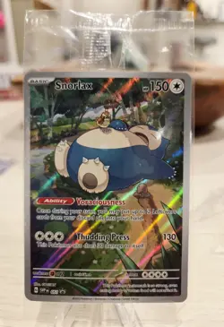 Pokemon Snorlax SVP 051 SV151 ETB Black Star Promo Scarlet and Violet Sealed - Image 1