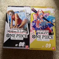 One Piece Card Game - Monkey.D.Luffy ST-08 & Yamato ST-09 Starter Deck Sealed - Image 1