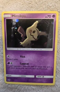 MP Mimikyu SM99 Alt Holo Black Star Promoo Pokemon Card - Image 1