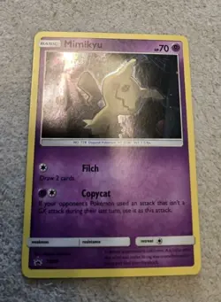 MP Mimikyu SM99 Alt Holo Black Star Promoo Pokemon Card - Image 2