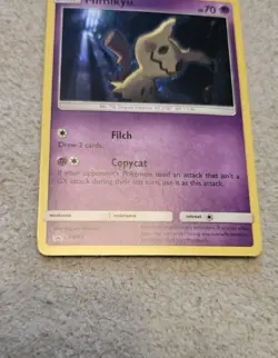 MP Mimikyu SM99 Alt Holo Black Star Promoo Pokemon Card - Image 4