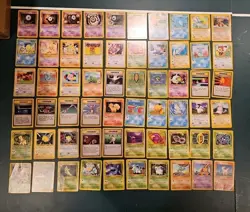 Lot Of 60 Vintage Pokemon Cards: Neo Genesis,Neo Discovery,Revelation Mod Played - Image 1