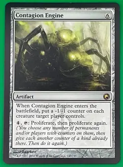 MTG - Contagion Engine - Scars of Mirrodin - Lightly Played Condition MAGIC CARD - Image 1