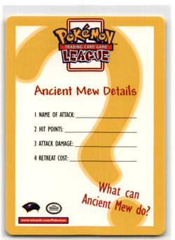ANCIENT MEW DETAILS INSERT CARD - Pokemon Card - Promo - NM - Image 2