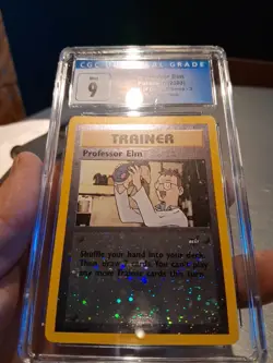 Professor Elm Best of Game Promos 3 cgc 9 MINT REVERSE HOLO Pokemon 2003 Card NM - Image 4