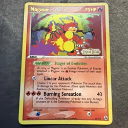 Pokemon Card - Magmar Legend Maker 21/92 Rare Reverse Holo Stamped - MP - Image 1