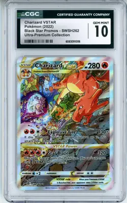 CGC GEM MINT 10 Charizard VSTAR SWSH262 SWSH: Sword & Shield Promo Cards Holo - Image 1