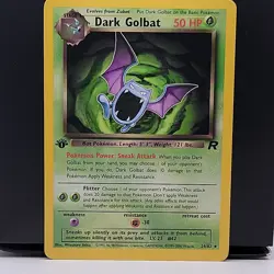 Dark Golbat 24/82 Team Rocket 1st Edition Rare Pack Fresh MINT POKEMON TCG - Image 1