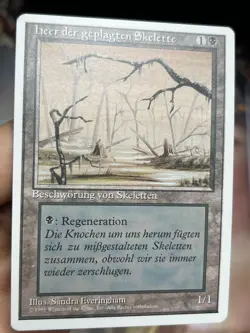 German Misprint Drudge Skeletons Swamp With Regenerate • NM/Unplayed • Mtg 2024 - Image 1