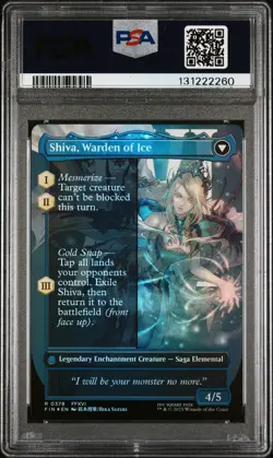 2025 MTG FINAL FANTASY #0378 JILL, SHIVA'S DOMINANT/SHIVA, WARDEN OF ICE PSA 10 - Image 2