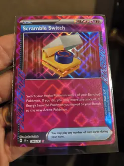 Pokemon TCG Scramble Switch 186/191 SV Surging Sparks Holo- NM/M Condition Pink - Image 2
