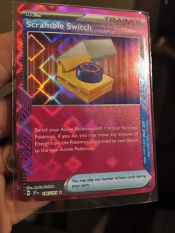 Pokemon TCG Scramble Switch 186/191 SV Surging Sparks Holo- NM/M Condition Pink - Image 3