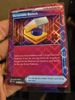 Pokemon TCG Scramble Switch 186/191 SV Surging Sparks Holo- NM/M Condition Pink - Image 4