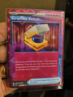 Pokemon TCG Scramble Switch 186/191 SV Surging Sparks Holo- NM/M Condition Pink - Image 5