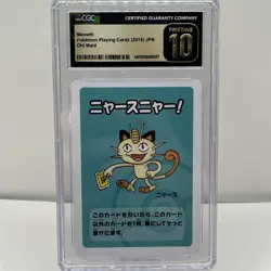 Pokemon Meowth Old Maid Japanese CGC Pristine 10 - Image 1
