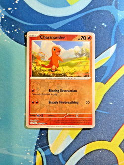 Charmander - 007/091 Common Reverse Holo SV: Paldean Fates NM Pokemon - Image 1