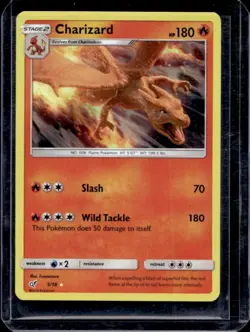 2019 Pokemon Sun & Moon Detective Pikachu Charizard Holo #5/18 - Image 1