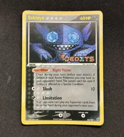 Sableye 23/107 2005 EX Deoxys Pokemon TCG Reverse Holo Rare Stamped 2005 - Image 1
