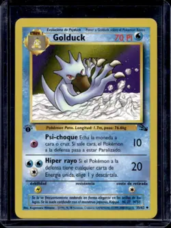 1999 Pokemon Fossil 1st Edition Golduck #35/62 - Image 1