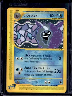 2002 Pokemon Expedition Set Cloyster Reverse Holo #42 - Image 1