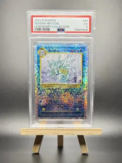 2002 POKEMON SEADRA REVERSE HOLO #63 LEGENDARY COLLECTION PSA 5 WOTC VINTAGE - Image 1