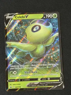 Celebi V 007/198 Full Art Ultra Rare - 2021 Pokemon Chilling Reign - Image 1
