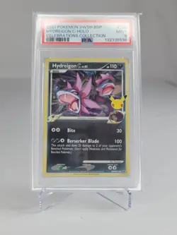 2021 Pokemon SWSH Black Star Promo Celebrations #138 Hydreigon C Holo PSA 9 - Image 1