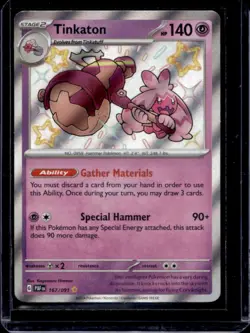 2024 Pokemon SV Paldean Fates PAF EN Tinkaton #167/091 - Image 1