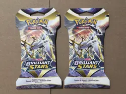 Pokemon Brilliant Stars Sleeved Booster Packs X2 - Image 1