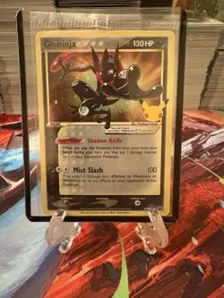 SEALED Pokemon Greninja Gold Star Holo Promo Black Star SWSH144 Celebrations - Image 1