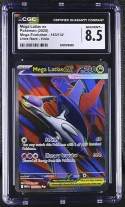 Mega Latias EX *CGC 8.5* Ultra Rare *Mega Evolution* #163 *2025* Pokemon - Image 1