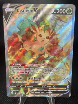 Leafeon V 167/203 - Alt art Evolving Skies Pokemon TCG 2021 - Mint Condition NM - Image 1