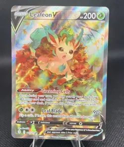 Leafeon V 167/203 - Alt art Evolving Skies Pokemon TCG 2021 - Mint Condition NM - Image 2