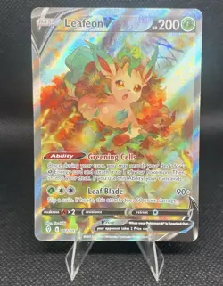 Leafeon V 167/203 - Alt art Evolving Skies Pokemon TCG 2021 - Mint Condition NM - Image 4