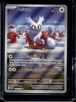 2025 Pokemon Mega Evolution Delibird Illustration Rare #152/132 - Image 1