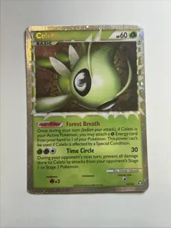 Pokemon TCG Celebi Prime 92/102 Ultra Rare HGSS Triumphant Card - Image 1