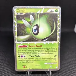 Celebi PRIME ULTRA RARE HGSS Triumphant 92/102 - Pokemon TCG Holo LP 2010 - Image 1