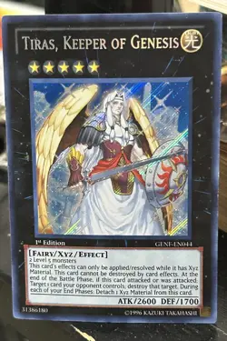 Tiras, Keeper of Genesis 1st Edition Generation Force GENF-JP044 Secret Rare - Image 1