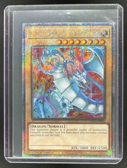 2025 Yu-Gi-Oh! Quarter Blue-Eyes White Dragon Super Rare #RA04-EN002 Damaged - Image 1
