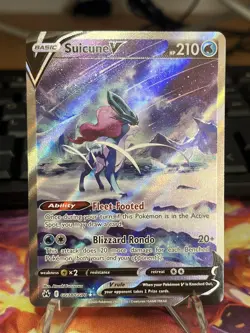 Suicune V GG38/GG70 Pokemon TCG Crown Zenith Ultra Rare Full Art NM - Image 1