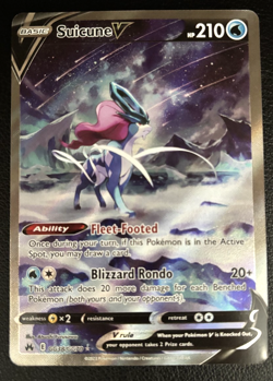 Suicune V GG38/GG70 Crown Zenith Galarian Gallery Pokemon TCG - NM! - Image 1