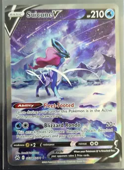 Suicune V GG38/GG70 Crown Zenith: Galarian Gallery Ultra Rare Pokemon TCG NM - Image 1