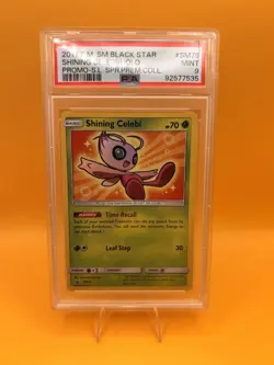 Pokemon TCG Shining Celebi SM79 SM Black Star Promo PSA 9 - Image 1