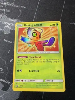 Pokemon TCG Shining Celebi SM79 Black Star Promo Card NM-LP+ Condition - Image 1