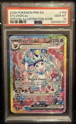 PSA 10 GEM MINT Sylveon EX 156/131 SIR Pokemon SV Prismatic Evolution *GRAIL - Image 1