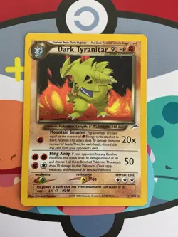 Pokemon TCG Neo Destiny 2002 Dark Tyranitar Holo Card 11/105 Rare LP - Image 1