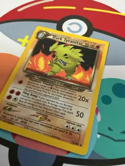 Pokemon TCG Neo Destiny 2002 Dark Tyranitar Holo Card 11/105 Rare LP - Image 2