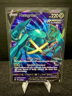 Metagross V 181/198 Swsh06: Chilling Reign Full Art Holo Pokemon TCG Card NM - Image 1